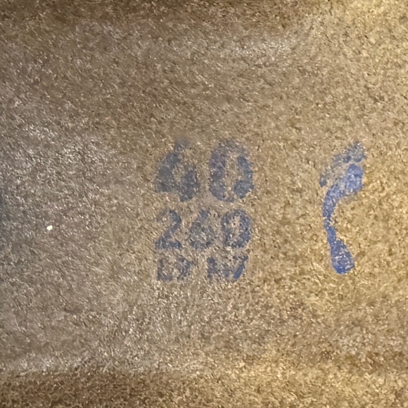 Birkenstock Arizona Soft Footbed Leather Sandals Mocha Suede Brown Size 40 - Picture 7 of 8